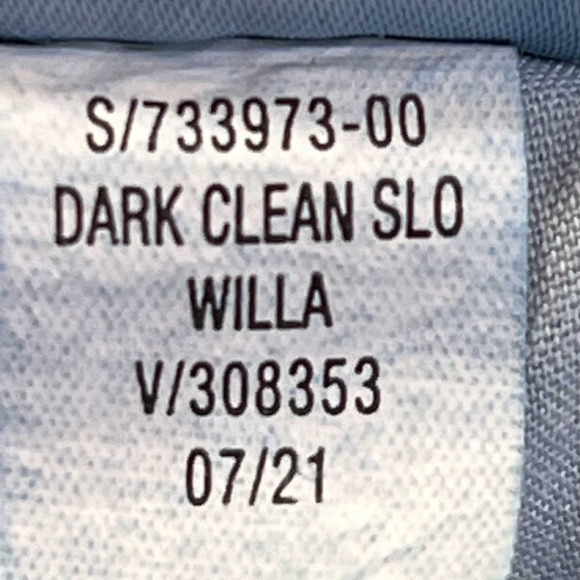 Old Navy High Rise Slouchy Straight Jeans Womens Sz 14 Stretch Button Fly - Picture 7 of 8